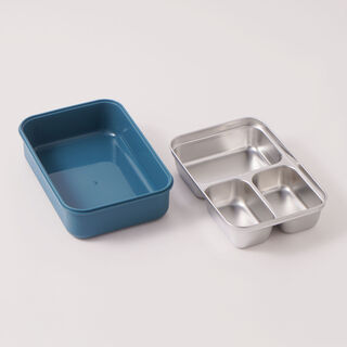 البرتو علبة غداء ستانلس ستيل، أزرق 1200مل