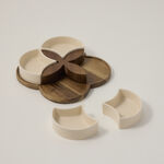 Dallaty off white porcelain nut bowls set 5 pcs image number 1