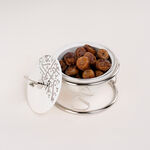 Dallaty white porcelain nut bowl with stand image number 1