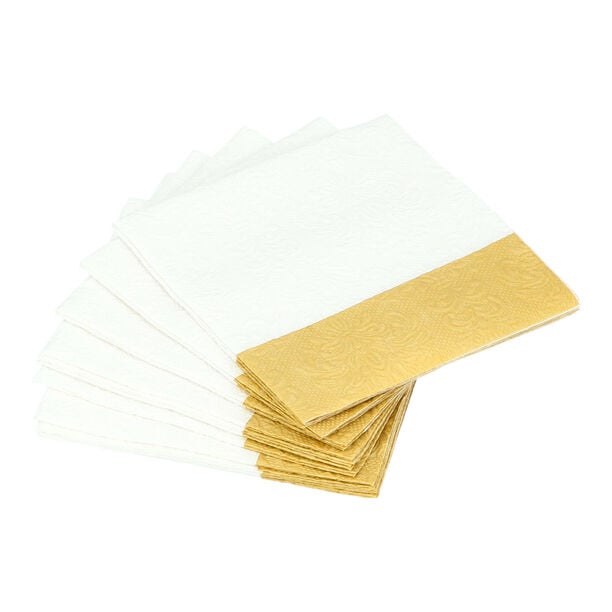 Ambiente Elegance Serving Paper Napkins Dip Gold Color image number 0
