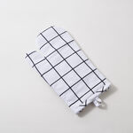 Alberto 100% Cotton Kitchen Set Of 4Pcs, Black Stripes image number 2