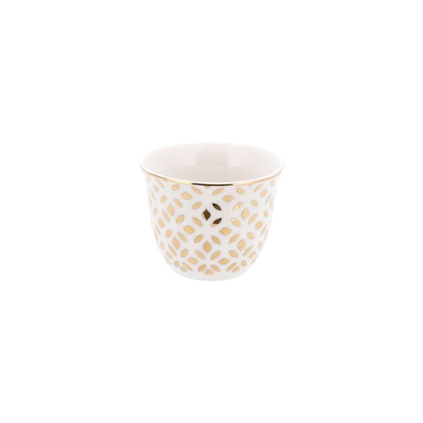Dallaty white with gold patterns Tea and coffee cups set 18 pcs image number 3