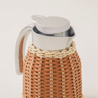 Dallaty vacuum flask 0.8L rattan brown