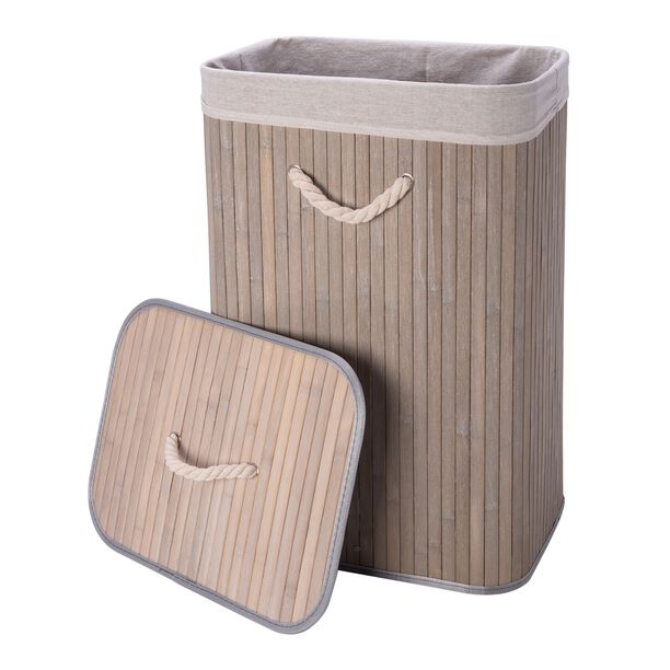 Bamboo Hamper Grey image number 3