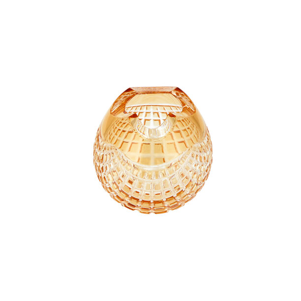 VASE CRYSTAL AMBER image number 3