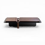 Homez donna centre table, walnut 140*70*30 cm image number 2