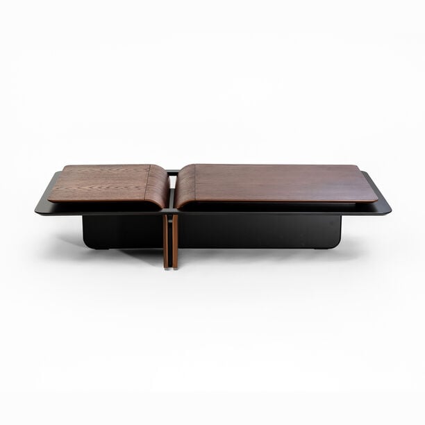 Homez donna centre table, walnut 140*70*30 cm image number 2