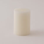 Homez soya wax line candle, white 7*7*10cm image number 1