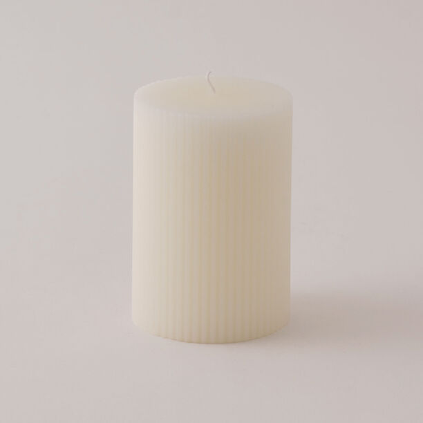 Homez soya wax line candle, white 7*7*10cm image number 1