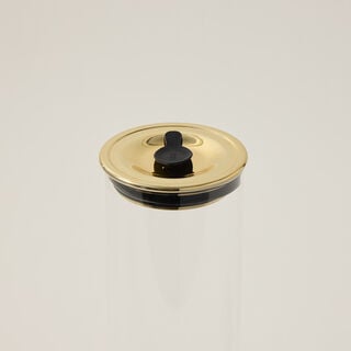 البرتو برطمان تخزين زجاج بغطاء ذهبي 1500 مل