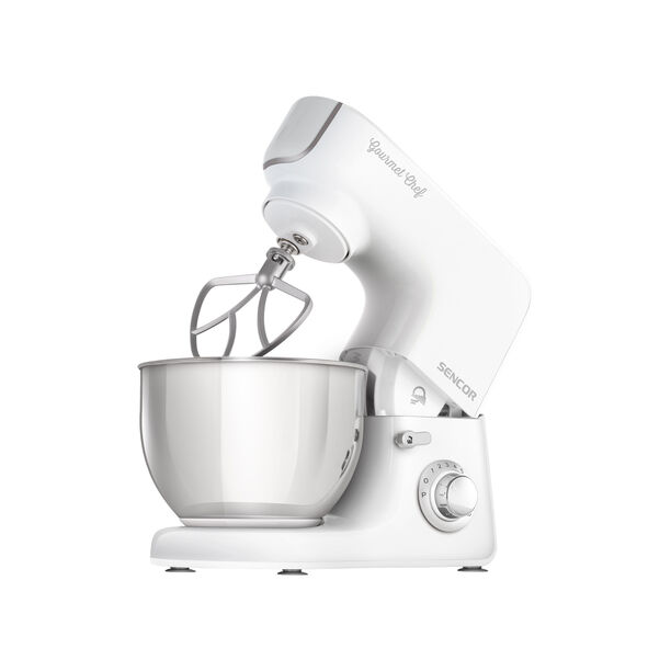 Sencor white stainless steel 3 in 1 stand mixer 1000W, 5.5L image number 4