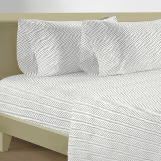 Cottage 200TC cotton fitted sheet 120*200cm, beige