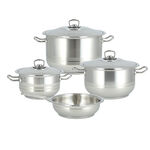 Alberto 7 piece stainless steel cookware set image number 0