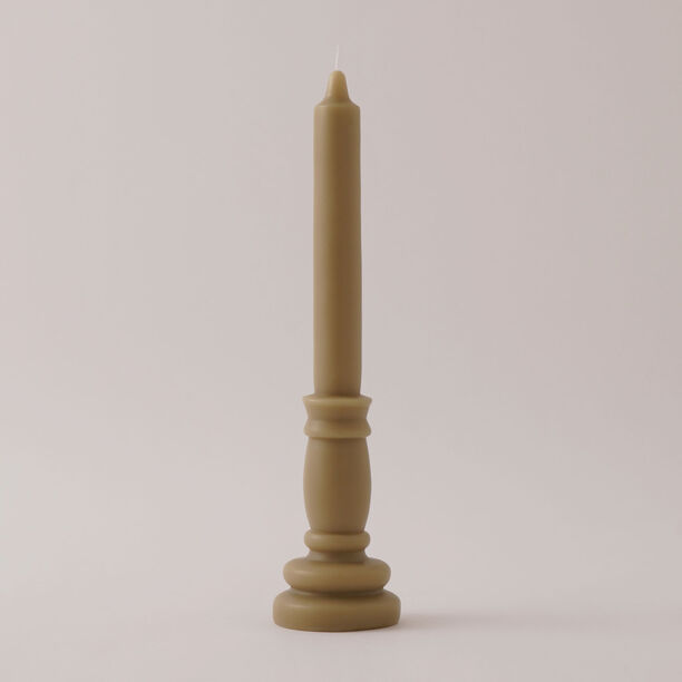 Homez Soya Wax Tower Candle, Beige 6*30Cm image number 0