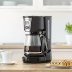 Sencor electric black coffee maker 1000W, 1.8L image number 0