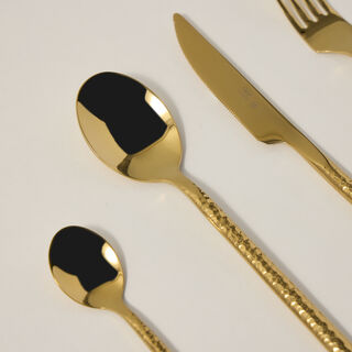 Manuscript 16 Pcs Cutlery Set Gold Color