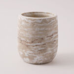 هومز حامل فرشاة حمام مجموعة دانز 10.6*10.6*11.7سم، بيج image number 2