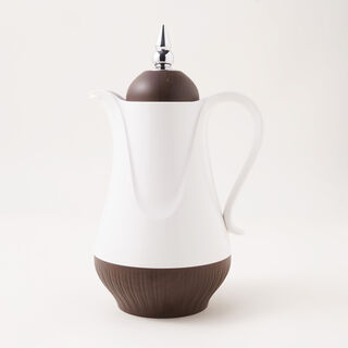 Dallaty Plastic Vacuum Flask Set Of 2, 1L, Wooden Color