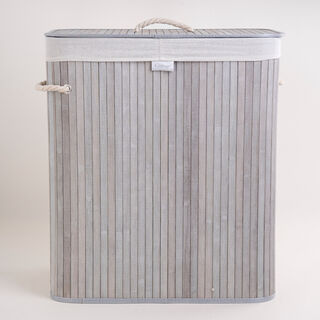 Bamboo Hamper Grey