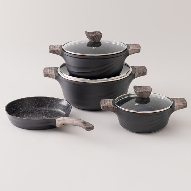 Alberto almuinum 7pcs cookware set, green image number 0