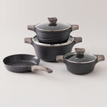 Alberto almuinum 7pcs cookware set, green image number 0