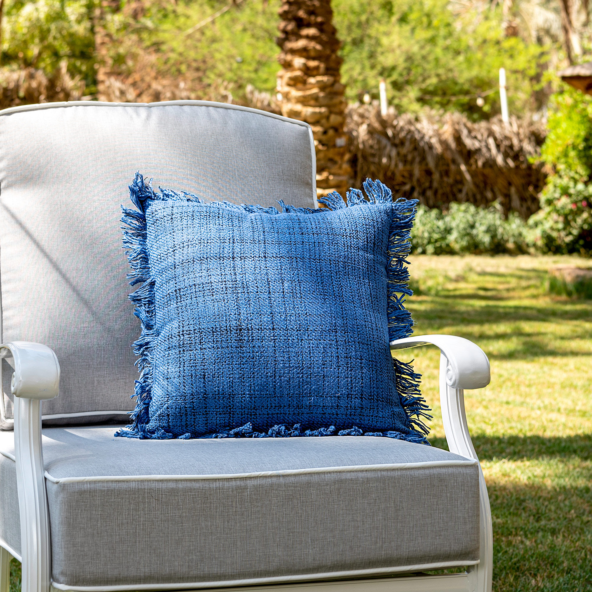 COTTON YARNDYED SLUB CUSHION