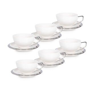 English Tea Cups Set Silver 250 Ml