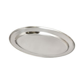 Stainless Steel Oval Serving Tray