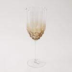 لاميسا 4 قطع كوب عصير زجاجي يدوي، لون عسلي، 400 مل image number 1