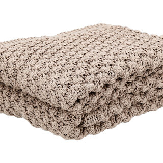 100% Cotton Knitted Throw