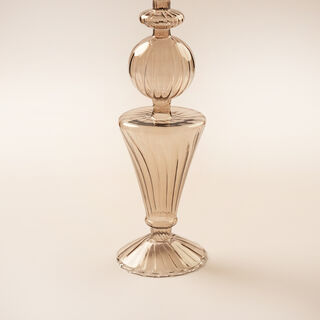 هومز قطعة ديكور رمضانية من الزجاج، رمادي 8.5*8.5*39سم