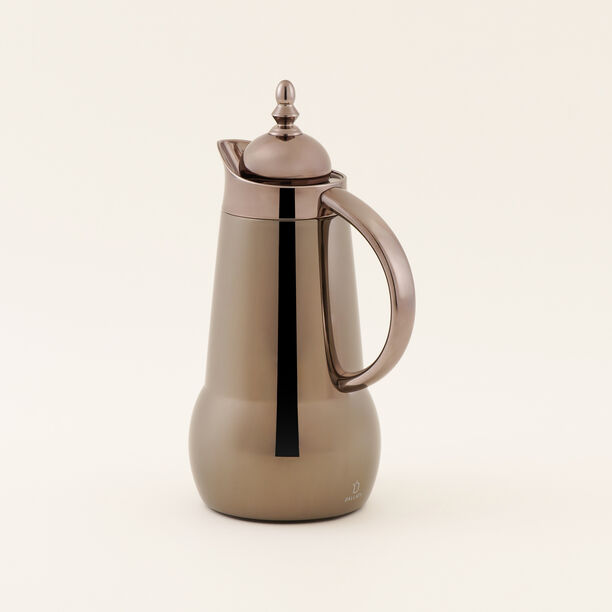 Dallaty Steel Vacuum Flask Set Full Black Nickel 1 L + 1 L image number 1