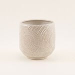 هومز أصيص نبات خزفي بيج 17.1*17.1*16.5 سم image number 0