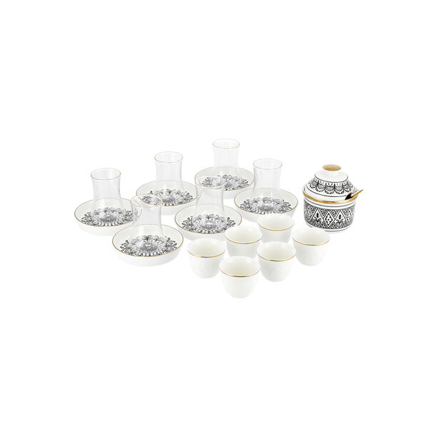 21 Pcs Arabic T&C Set Morrocan Theme image number 1