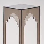 Qurtuba Gateway Acrylic Side Table, Smoked Grey, 22.8*22.8*51 cm image number 2