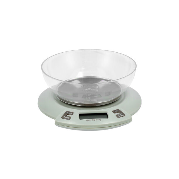 Digital Kitchen Scale with Bowl 5Kg White Color image number 2