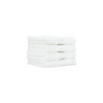 4 Piece Zero Twist Cotton Bath Towel Set 50*90 cm White image number 1