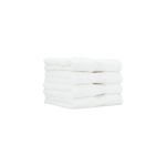 4 Piece Zero Twist Cotton Bath Towel Set 50*90 cm White image number 1
