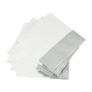 Ambiente Elegance Serving Paper Napkins Dip Silver Color