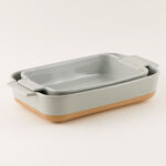 La Mesa 2 Pcs Oven To Table Set Stoneware Mint 30.9 Cm 35.5 Cm image number 0