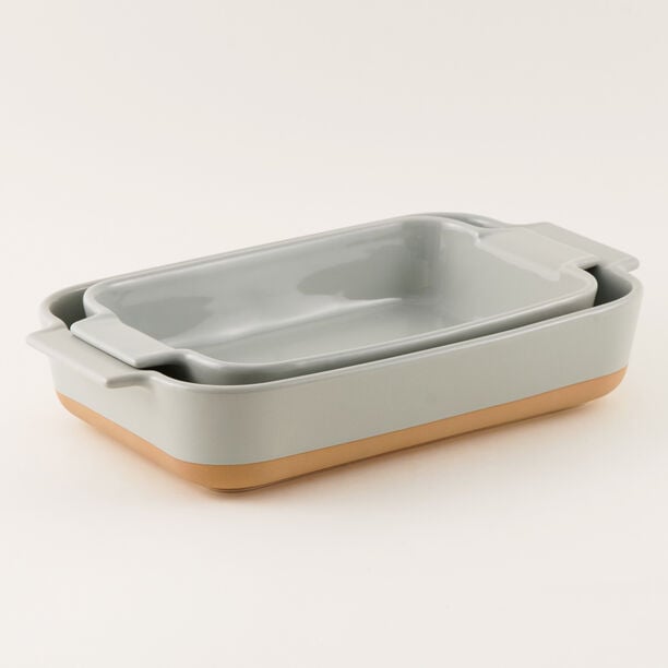 La Mesa 2 Pcs Oven To Table Set Stoneware Mint 30.9 Cm 35.5 Cm image number 0
