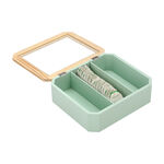Tea Box 3 Sections Beige and Green image number 2