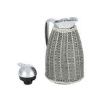 Dallety Steel Vacuum Flask Rattan Design Gray 1L image number 3