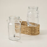Alberto glass juice jar set with basket 2pcs/3100 ml image number 3