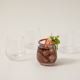 4Pcs Set Tall Tumblers With Ice Dregs Clear