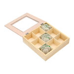 Tea Box 9 Sections Beige and Orange image number 2