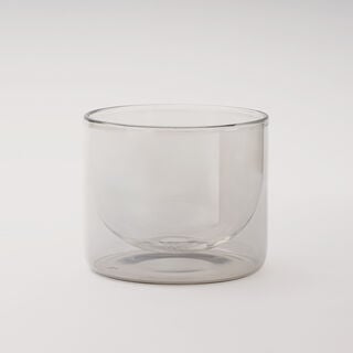 Qurtuba Collection La Mesa Double Wall Glass Serving Bowl, 15*12.5 cm