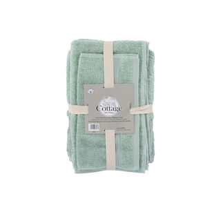 Egyptian Cotton Towels 6 Pieces Set Light Sage