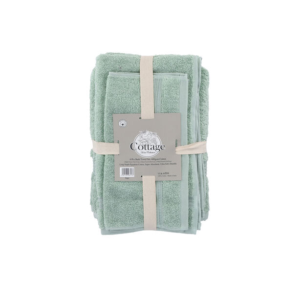 Egyptian Cotton Towels 6 Pieces Set Light Sage image number 0