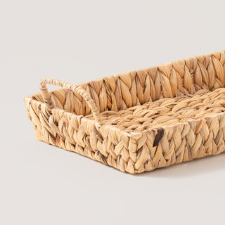 Dallaty Large Rattan Rectangular Tray 50.5*25*12Cm